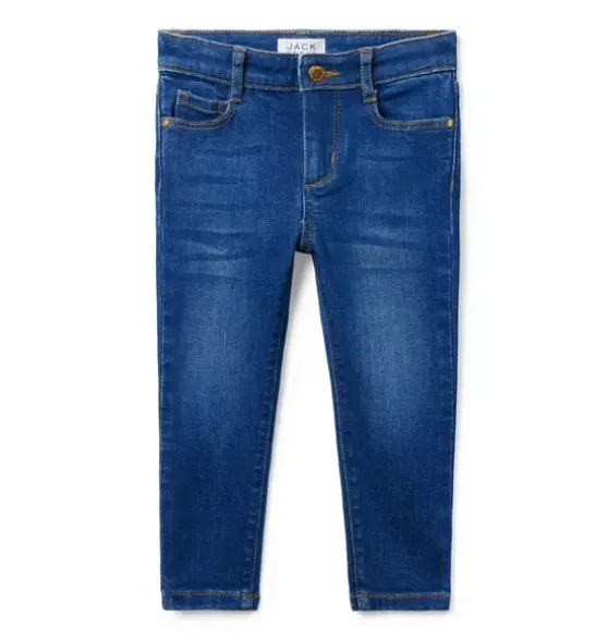 Skinny Jean In Ocean Faded Wash