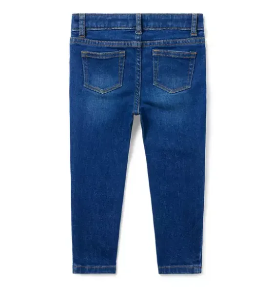 Skinny Jean In Ocean Faded Wash