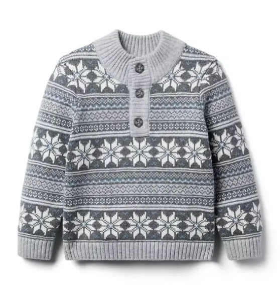 Snowflake Fair Isle Sweater