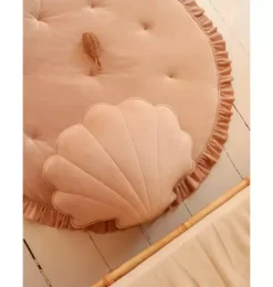 Soft Velvet &ldquo;Latte&rdquo; Shell Pillow
