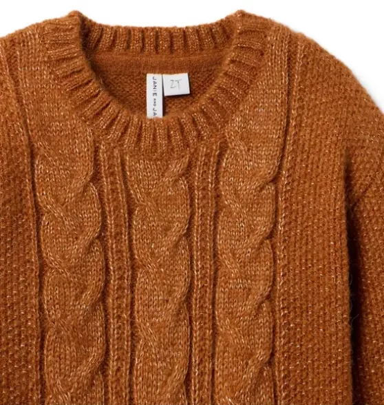Sparkle Cable Knit Sweater