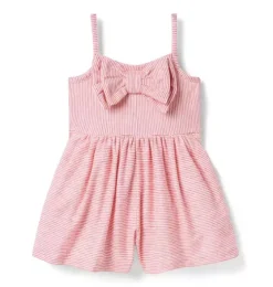 Striped Bow Romper