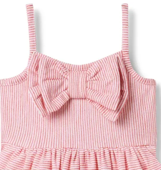 Striped Bow Romper