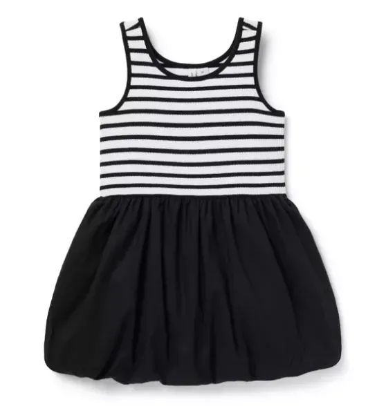 Striped Bubble Hem Dress