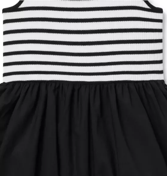 Striped Bubble Hem Dress