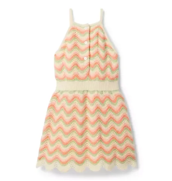 Striped Crochet Dress