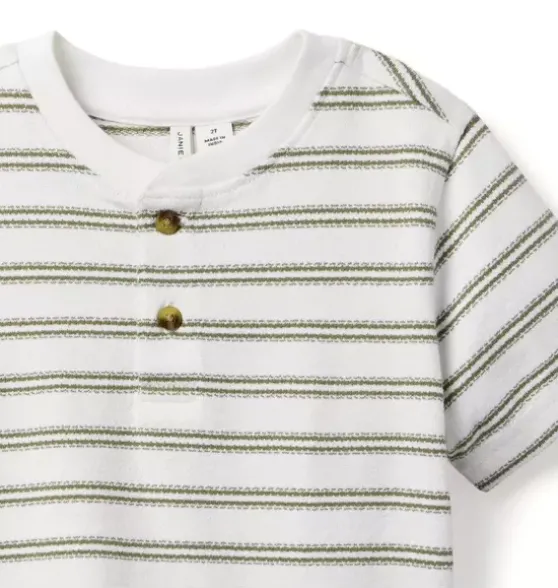Striped Henley Tee