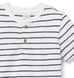 Striped Henley Tee