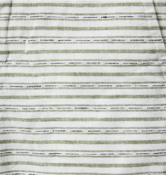 Striped Linen-Cotton Short