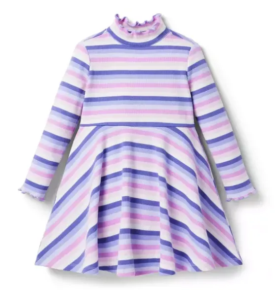 Striped Ribbed Dress
