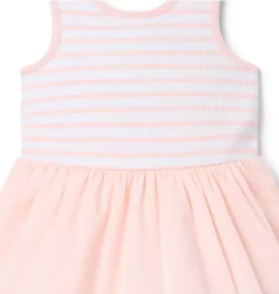 Striped Ruffle Hem Dress