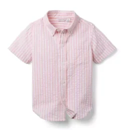 Striped Seersucker Shirt