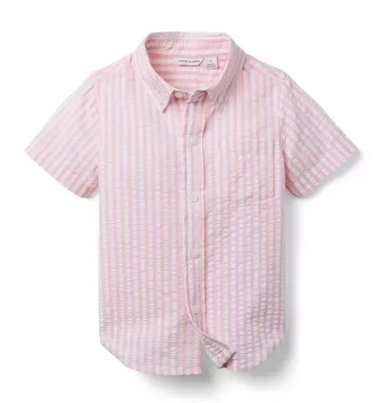 Striped Seersucker Shirt