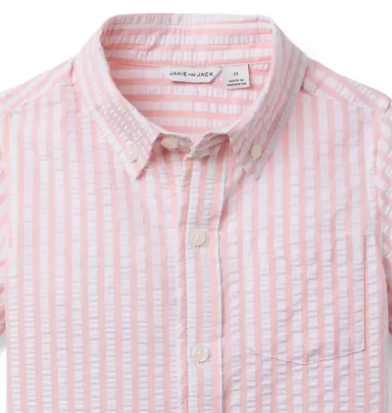 Striped Seersucker Shirt