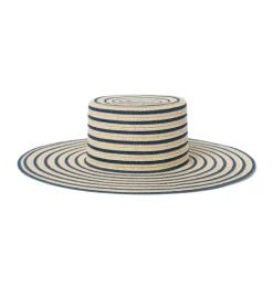 Striped Straw Sun Hat