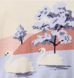 Swan Puff Sleeve Sweater