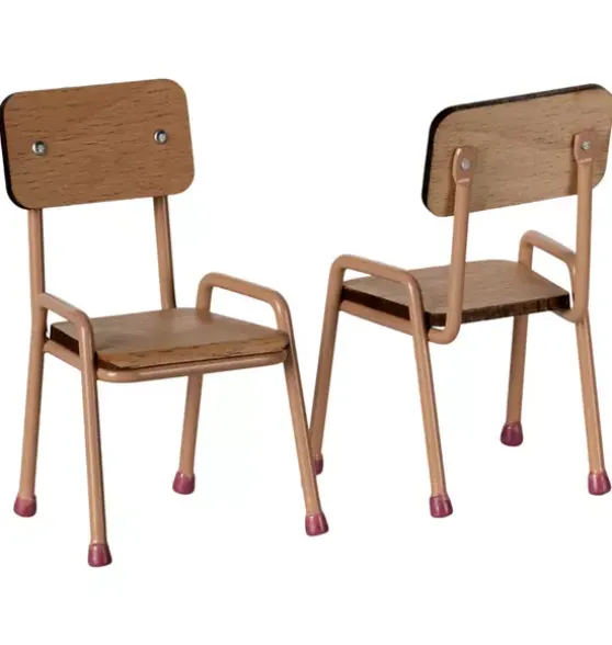 Table and chair set, Mouse - Dark powder