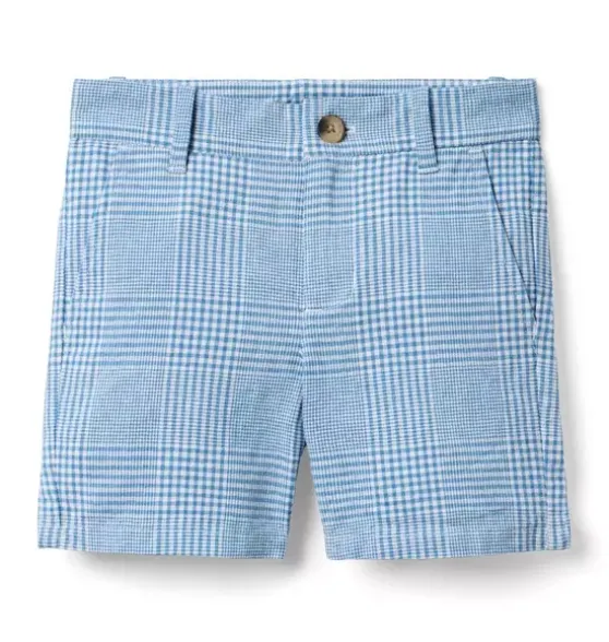 Tattersall Linen-Cotton Short