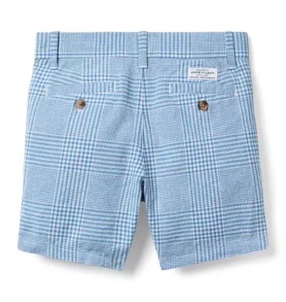Tattersall Linen-Cotton Short