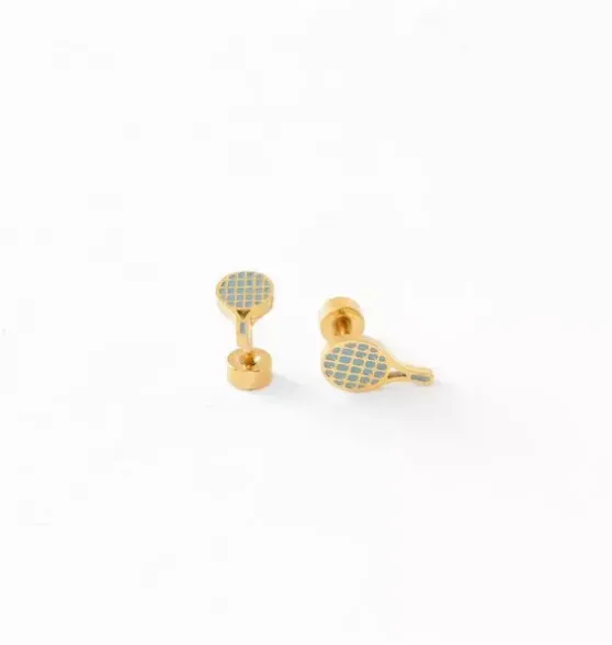 Tennis Racquet Stud Earring
