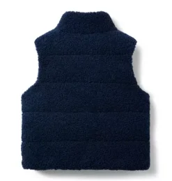 The Boucle Puffer Vest
