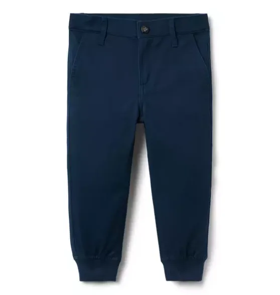 The Button Twill Jogger