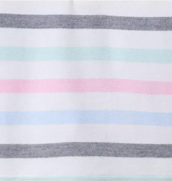 The Classic Striped Pique Polo