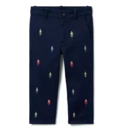 The Embroidered Nutcracker Dog Pant