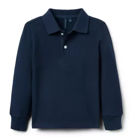 The Long Sleeve Pique Polo