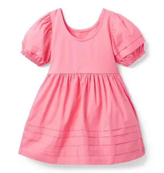 The Pintuck Puff Sleeve Dress