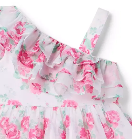 The Rose Ruffle Party Dress