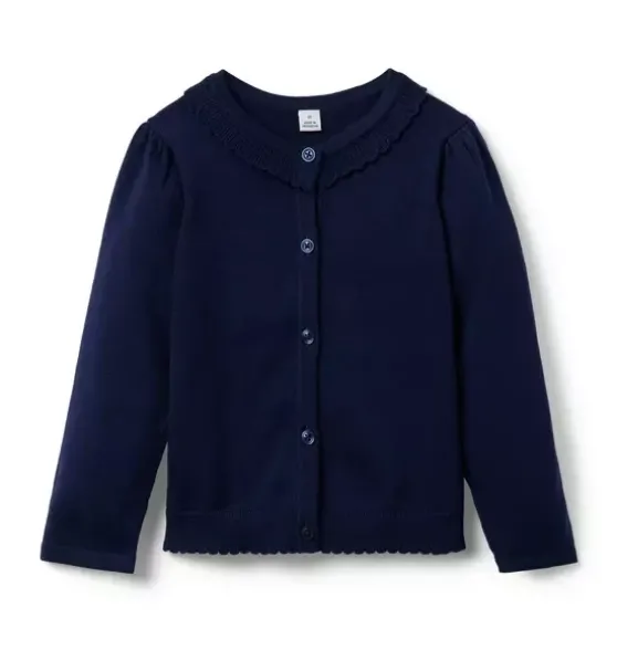The Scallop Trim Cardigan