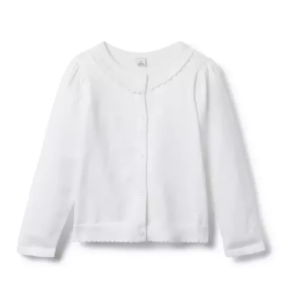The Scallop Trim Cardigan