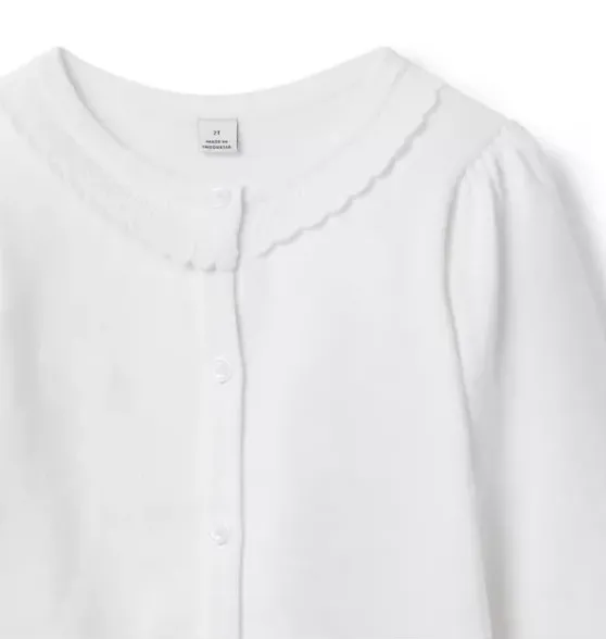 The Scallop Trim Cardigan