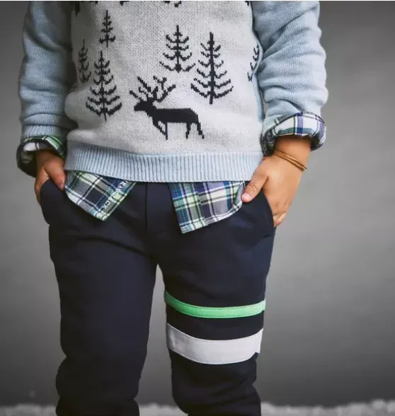 The Stripe French Terry Jogger