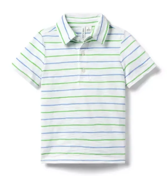 The Striped Slub Polo