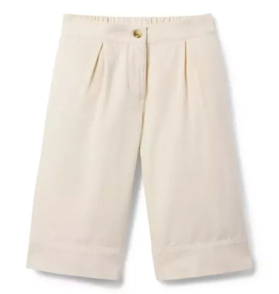 The Wide Leg Twill Pant