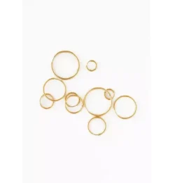 Thin Gold Hoop 8mm Earrings