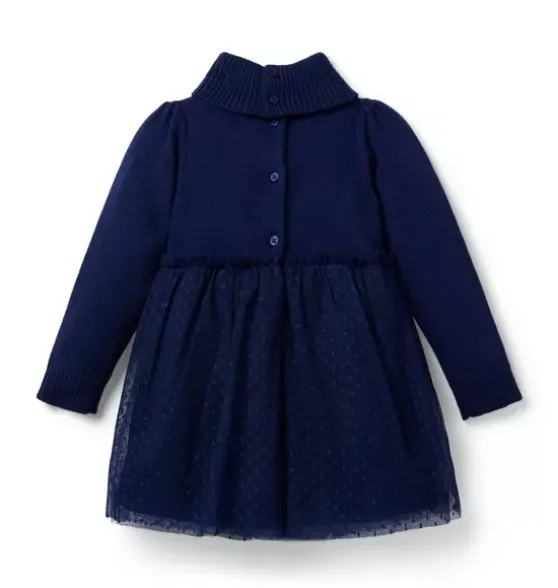 Tiered Tulle Sweater Dress