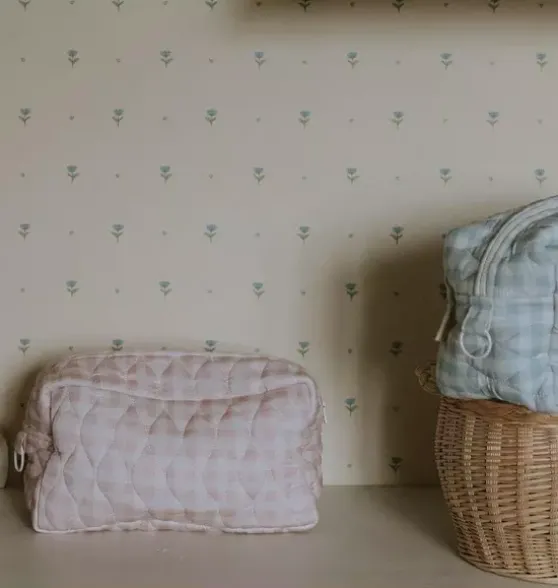 Toiletry Pouch - Pink Gingham