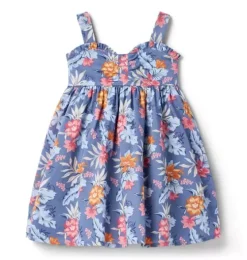 Tropical Floral Sweetheart Dress