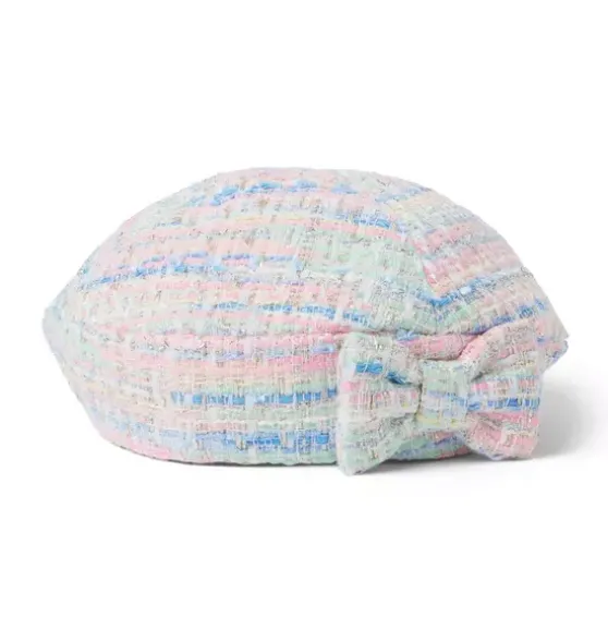 Tweed Bow Beret