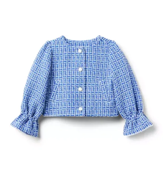 Tweed Ruffle Cuff Jacket
