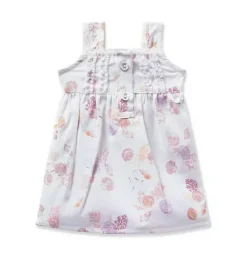 Twill Doll Nightgown in Seashell Splendor