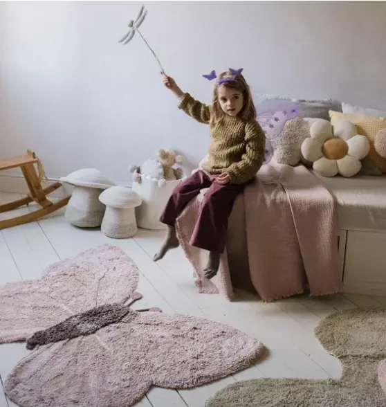Washable Animal Rug Baby Butterfly