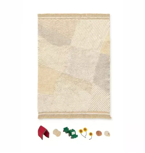 Washable Play Rug Farm Fields
