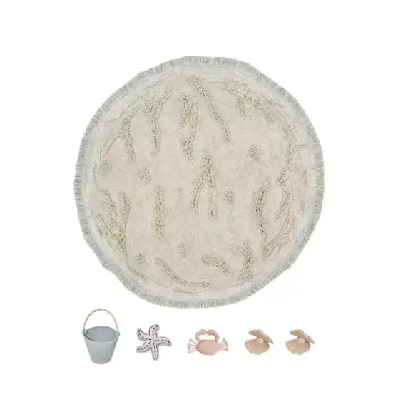 Washable Play Rug Island