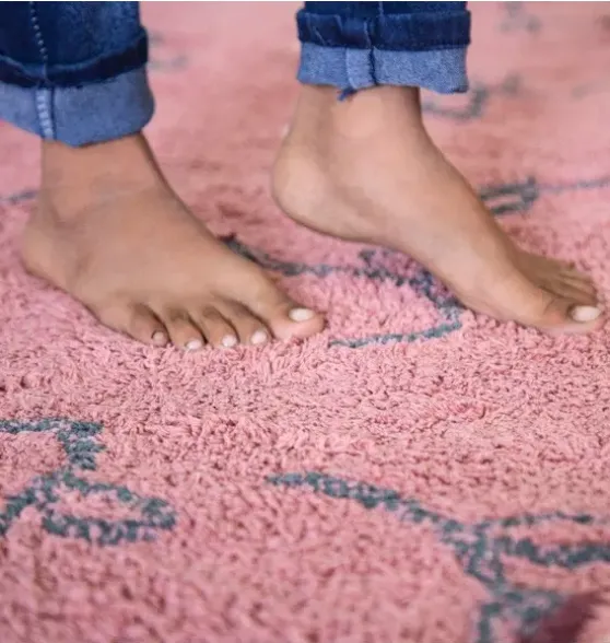 Washable Rug English Garden Ash Rose