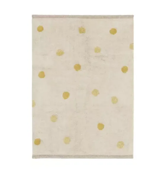 Washable Rug Hippy Dots Honey