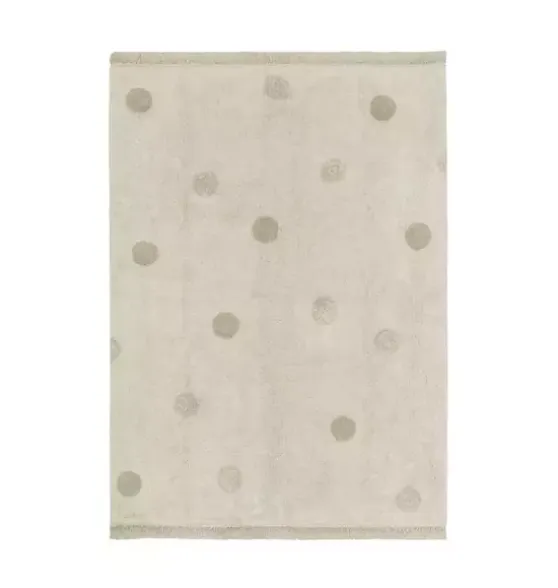 Washable Rug Hippy Dots Olive